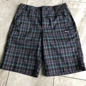 PUMA GOLG PLAID MENS SHORTS